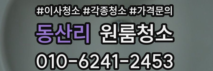 동산리 이사청소