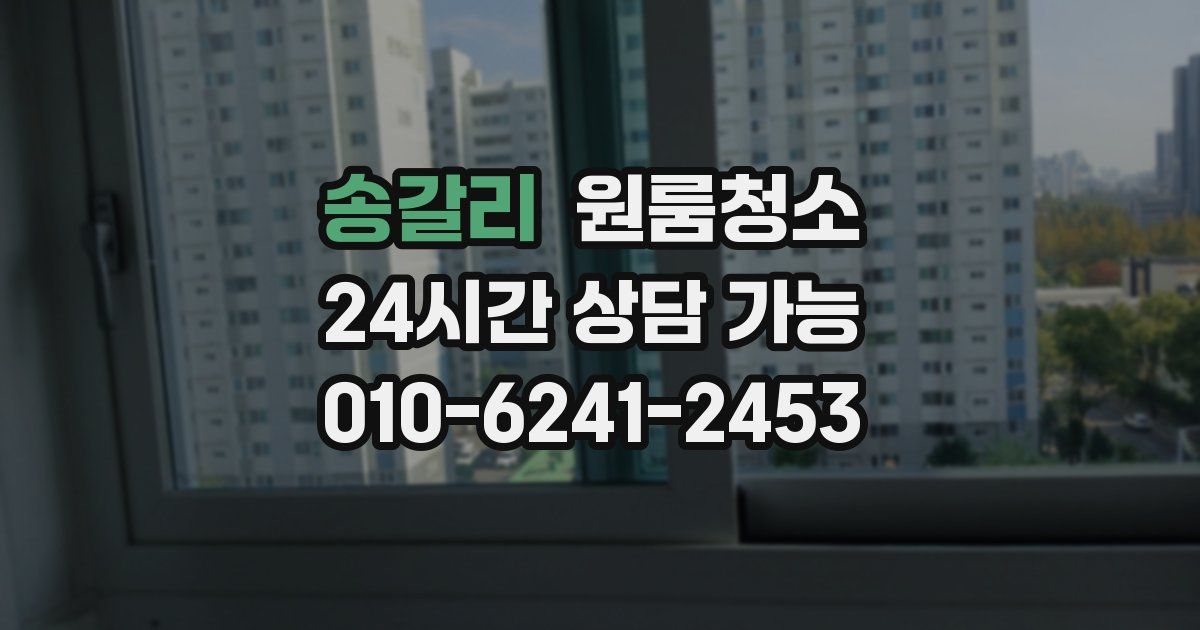 송갈리 입주청소