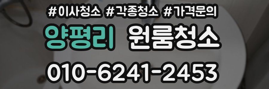 양평리 이사청소