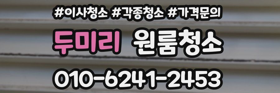 두미리 이사청소