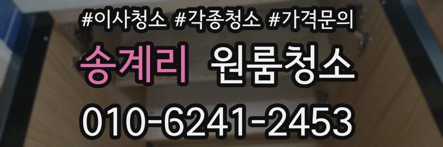 송계리 이사청소