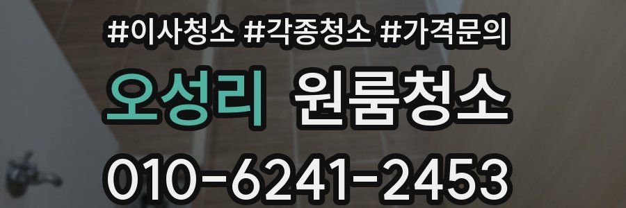 오성리 이사청소