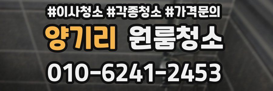 양기리 이사청소