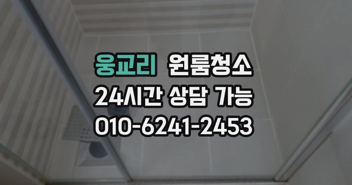 웅교리 입주청소