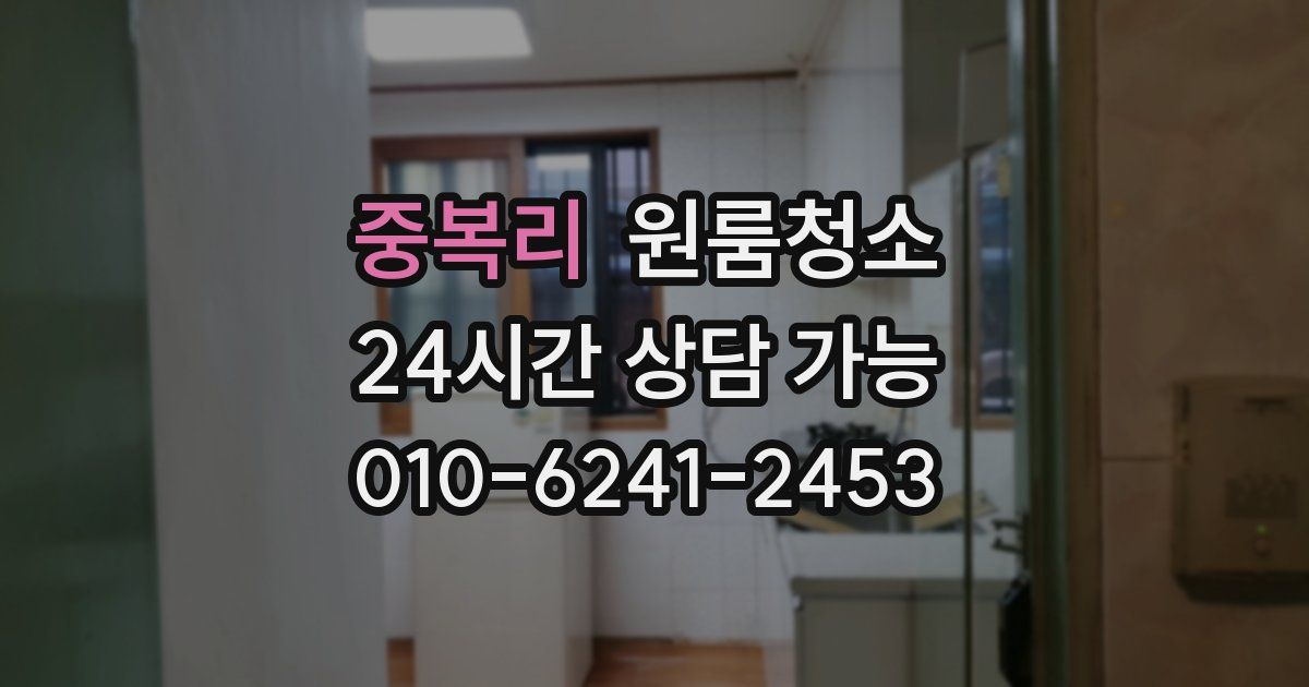 중복리 입주청소