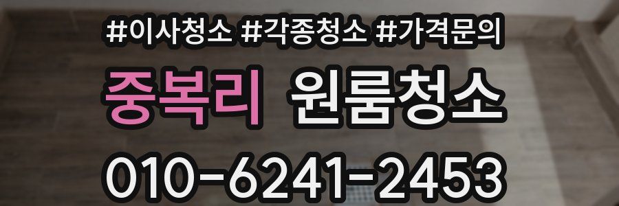 중복리 이사청소