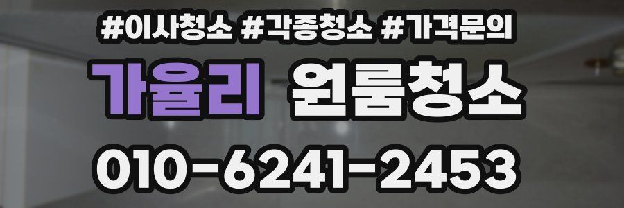 가율리 이사청소