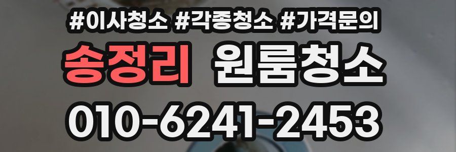 송정리 이사청소