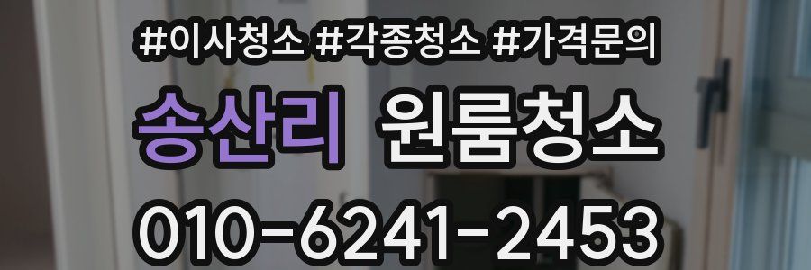 송산리 이사청소