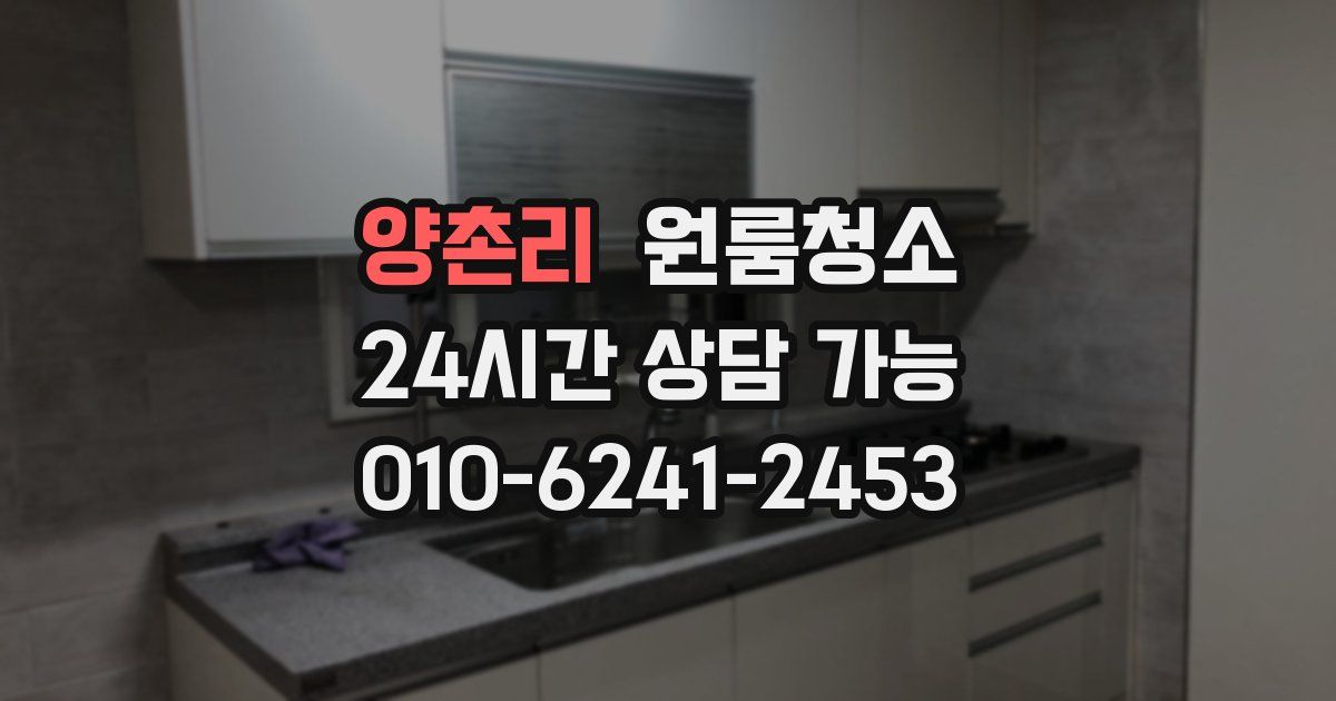 양촌리 입주청소