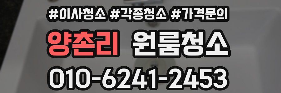 양촌리 이사청소