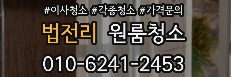 법전리 이사청소