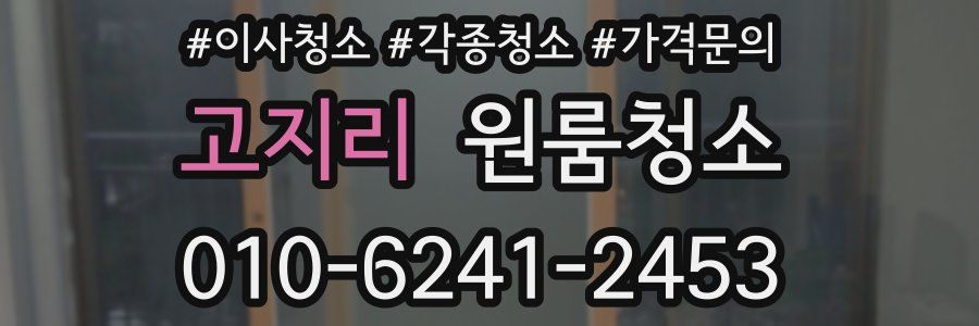 고지리 이사청소