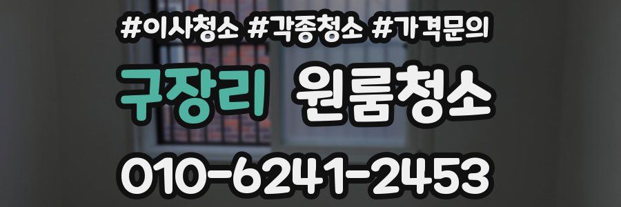 구장리 이사청소