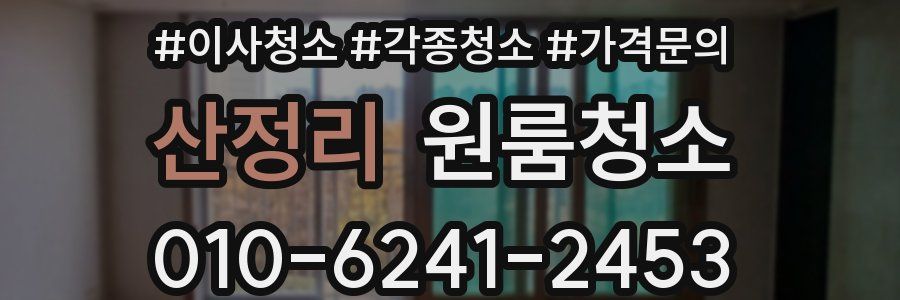 산정리 이사청소