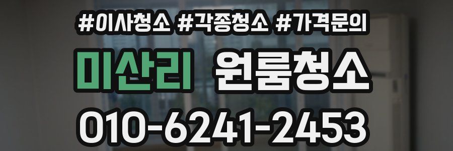 미산리 이사청소