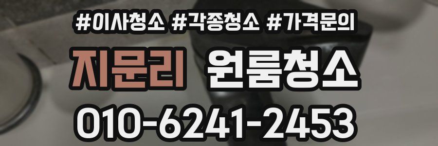 지문리 이사청소