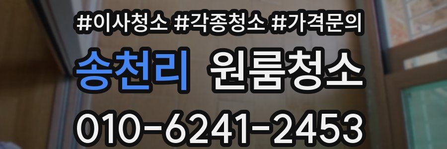 송천리 이사청소