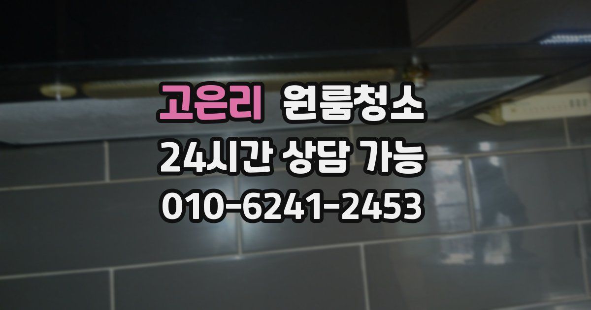 고은리 입주청소