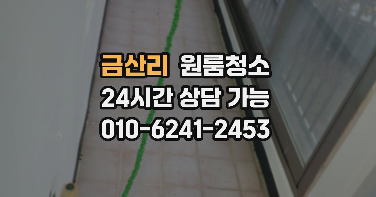 금산리 입주청소