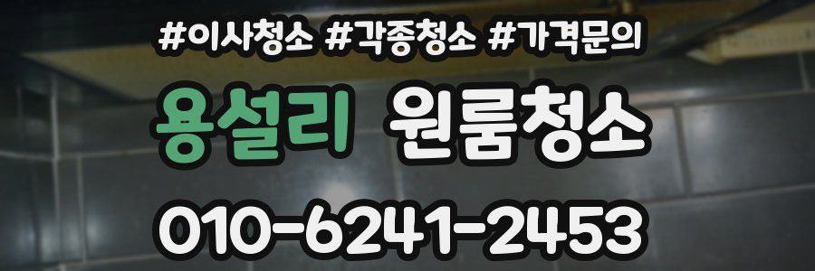 용설리 이사청소