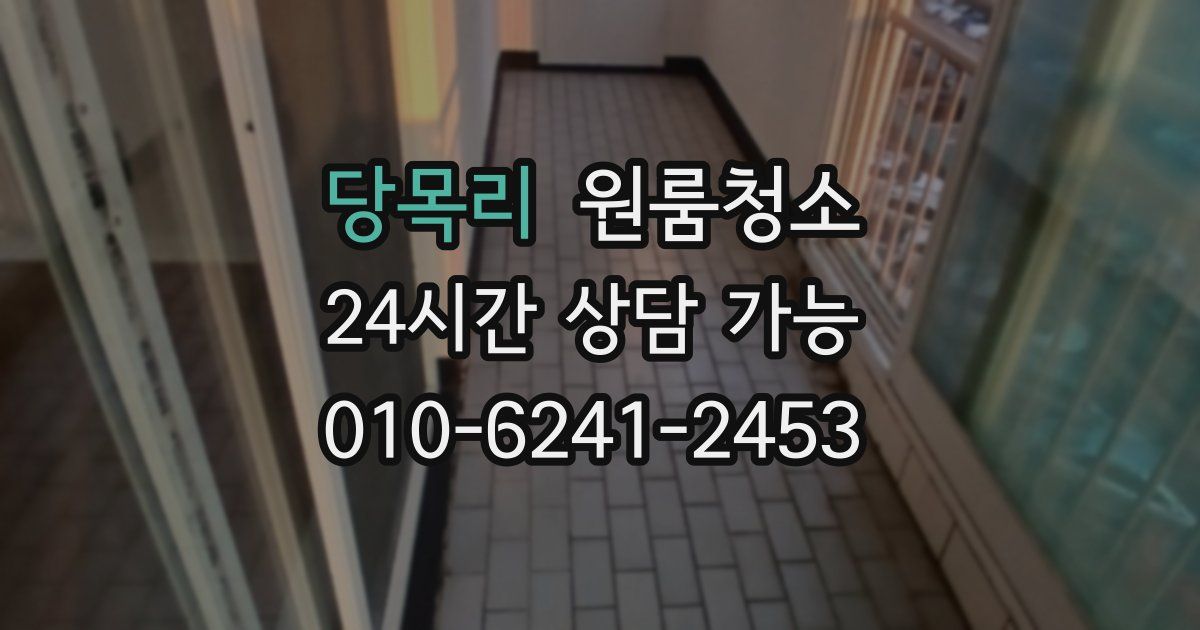 당목리 입주청소