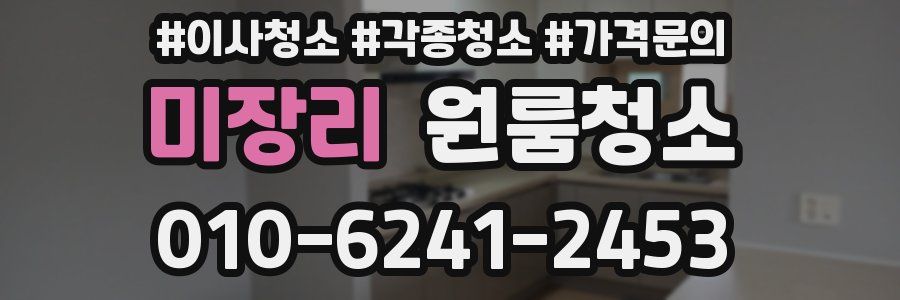 미장리 이사청소