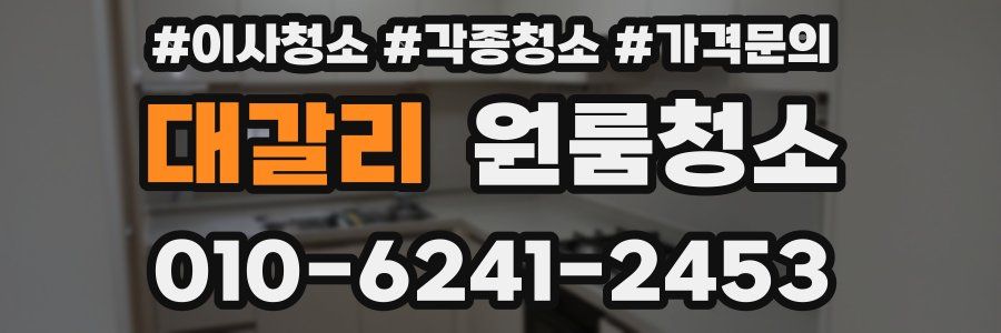 대갈리 이사청소
