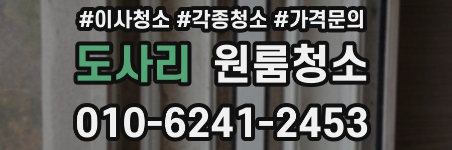 도사리 이사청소