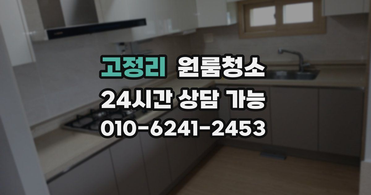 고정리 입주청소