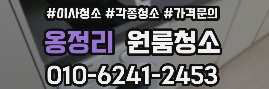 옹정리 이사청소