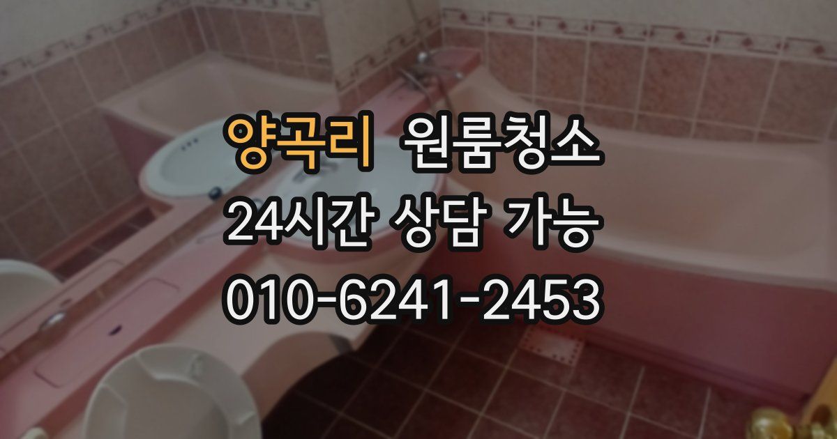 양곡리 입주청소