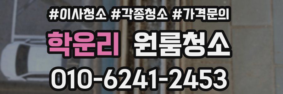 학운리 이사청소