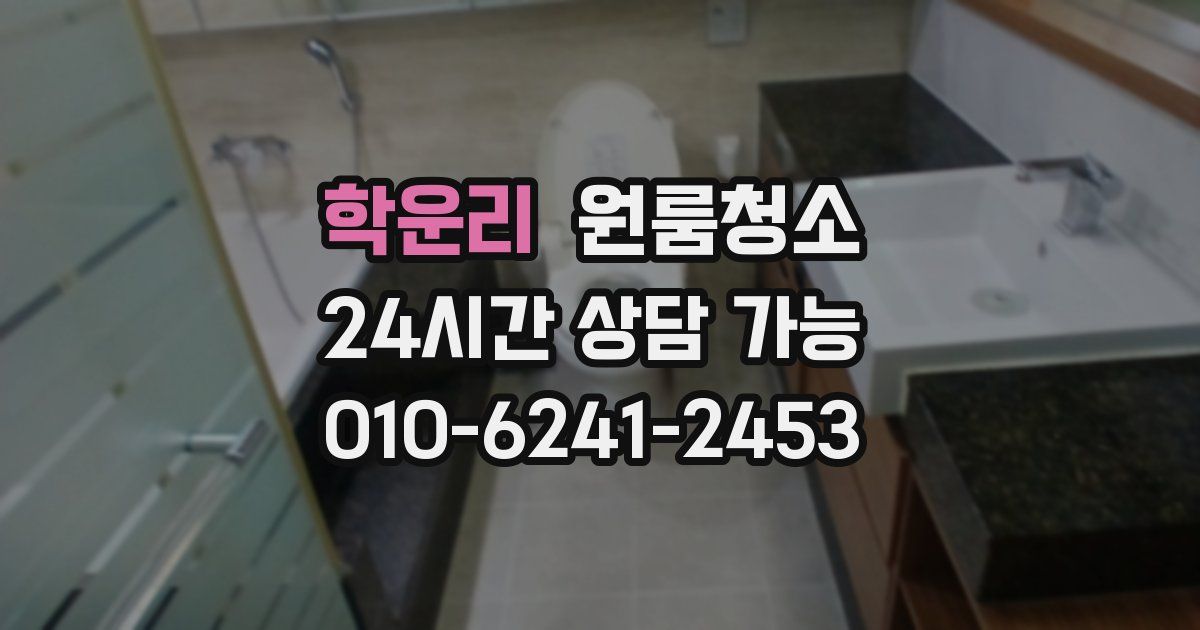 학운리 입주청소