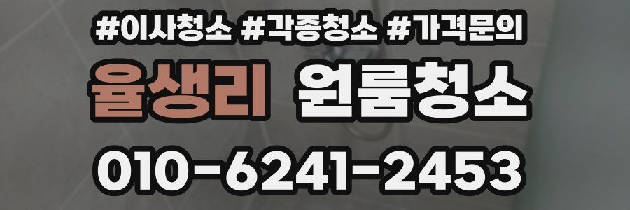 율생리 이사청소