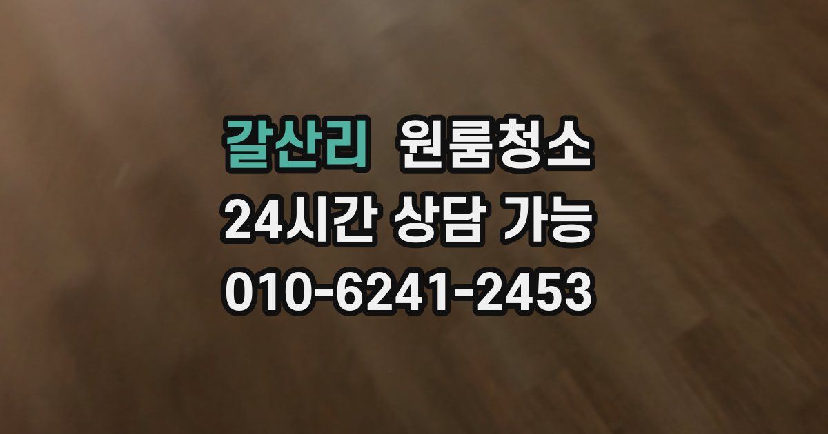 갈산리 입주청소