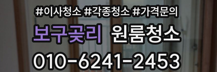 보구곶리 이사청소