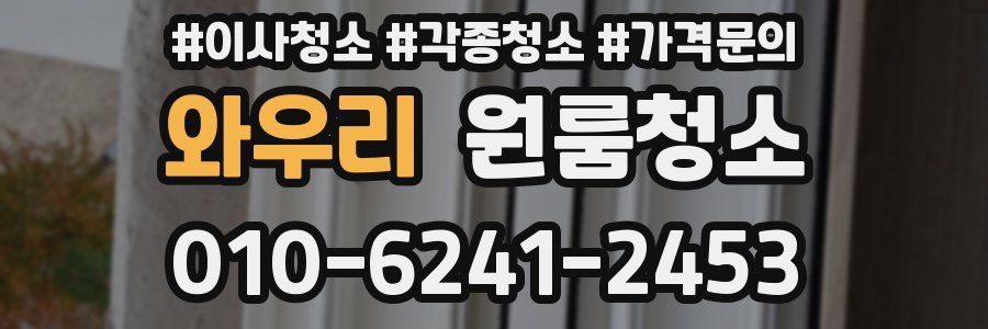 와우리 이사청소