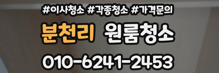 분천리 이사청소