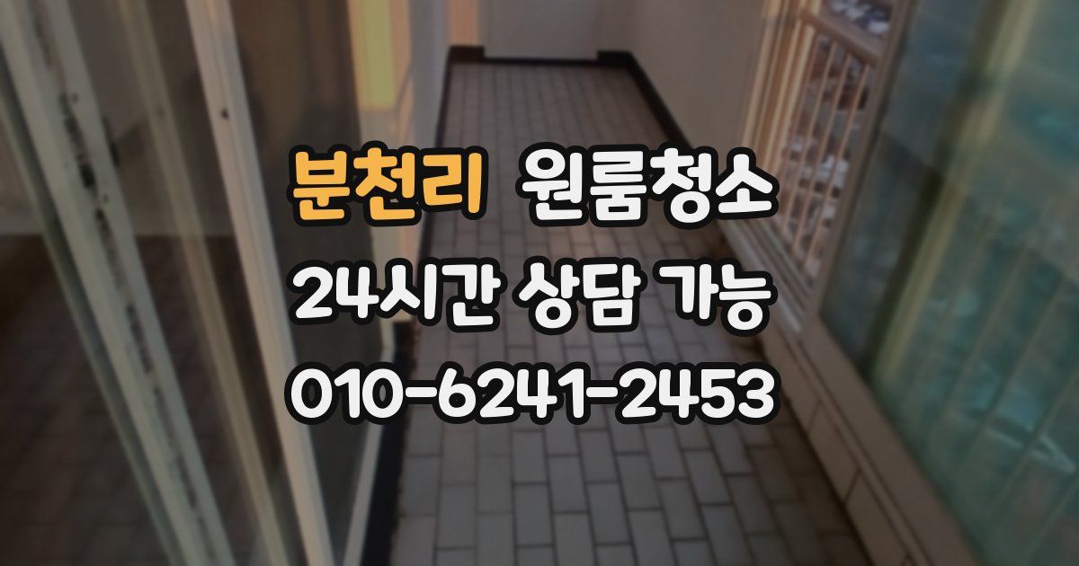 분천리 입주청소