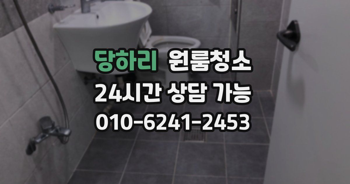 당하리 입주청소