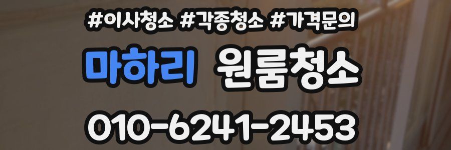 마하리 이사청소
