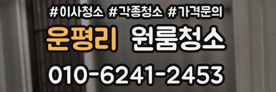 운평리 이사청소