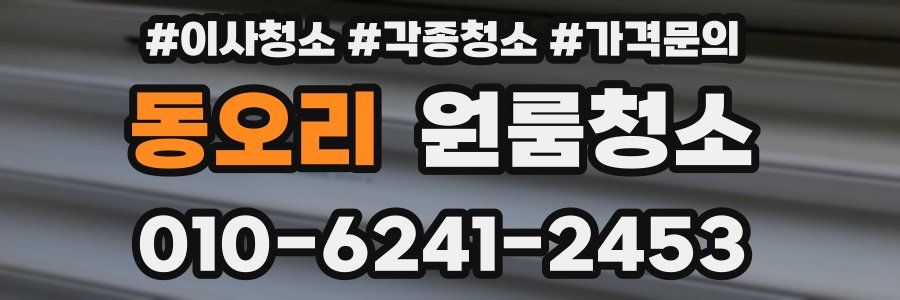 동오리 이사청소