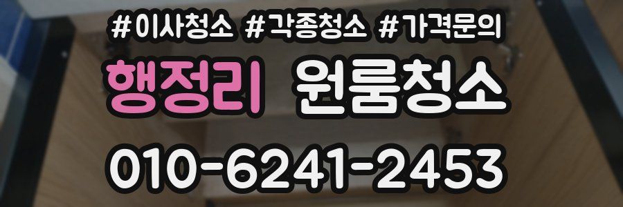 행정리 이사청소