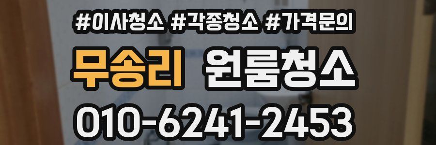 무송리 이사청소