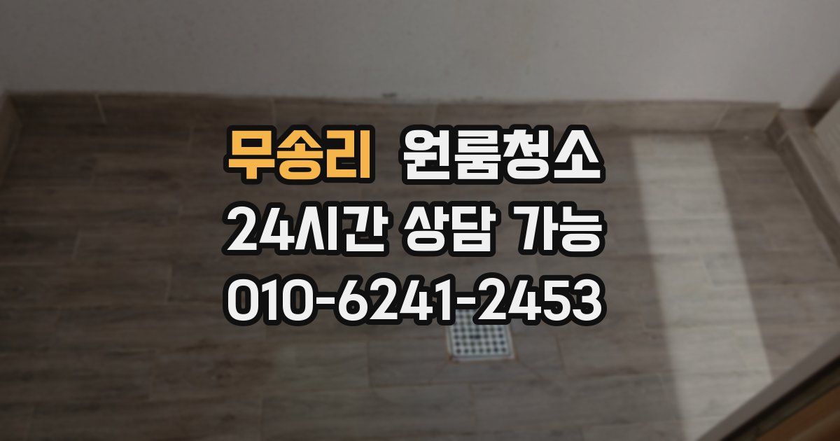 무송리 입주청소