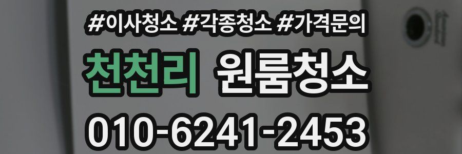 천천리 이사청소