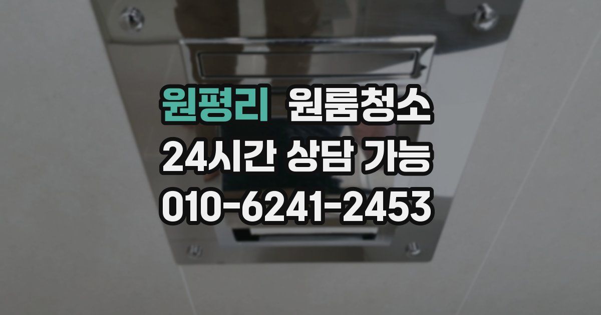 원평리 입주청소