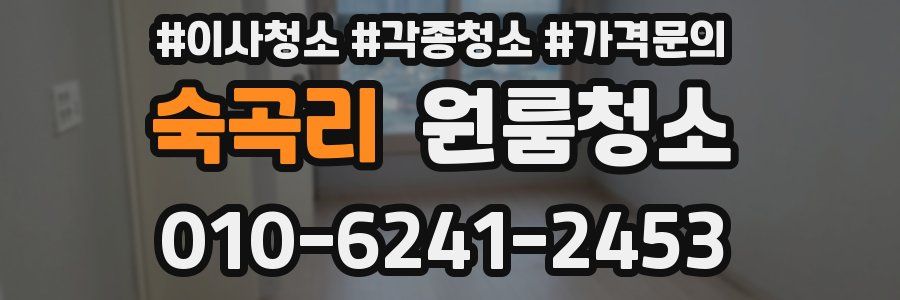 숙곡리 이사청소